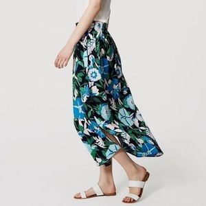 Loft Floral Maxi Skirt
